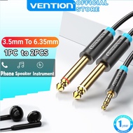 Vention 3.5mm To 6.35mm Audio Cable Male To Male 1 to 2 Ports 6.35mm Cable For Amplifier Speaker
