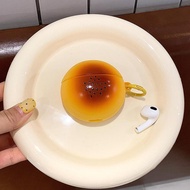 Korean Creative Fun Egg Yolk Pastry Protective Case for Airpods 4 3 2 1 Airpods Pro 4 3 2 1 Airpod2 