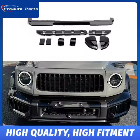 Dry Carbon Fiber Front Plate And Rear Bumper Covers For Mercedes-Benz G-Class W465 G63 2025 Model Dr