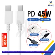 [KN ACC] KABEL DATA CASAN USB TYPE TIPE C TO TYPE C SUPER FAST CHARGING 45W 5A FOR SAMSUNG S21 ULTRA