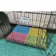 30x30 Connecting Cage Mat Rabbit Cat Dog Cage Mat Waterproof Plastic Rubber Rabbit Animal Carpet Mat