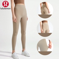 Lululemon Nude Yoga Pants Lycra Women's High Waist Hip Lifting Fitness Pants Outdoor Sports Quick Drying Tight Yoga Clothing Lulu Yoga Clothing Factory Special