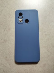 紅米12c手機套 灰藍色 全新