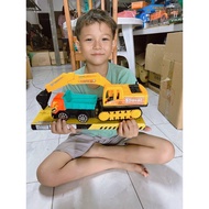 Backhoe Makro Toy Car + Dump Truck 2-Piece Reservation Set/Set