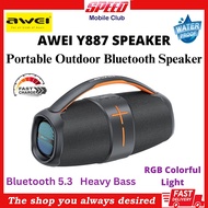 Awei Y887 Bluetooth Speaker Portable Speaker Heavy Bass HIFI Stero IPX5 Waterproof 3600mAh Long Battery Life