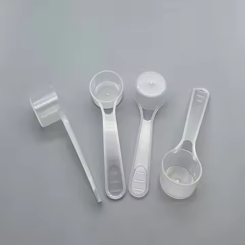 6g 12ml Micro Lab Plastic Dosing Scoop 6 gram 12cc PP Measuring Spoon For Powder Liquid - 100pcs/Lot