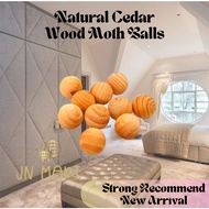 5pcs Natural Cedar Wood Moth Balls Camphor Repellent Wardrobe  5颗装天然雪松木樟脑球樟脑驱虫衣柜