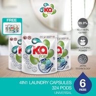 [11.11 Exclusive] Ka 4in1 Laundry Capsules 6 Packets
