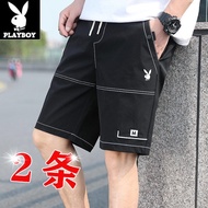 ✢Seluar pendek lelaki Playboy versi Korea dari trend seluar lima mata seluar kasual plus seluar luru