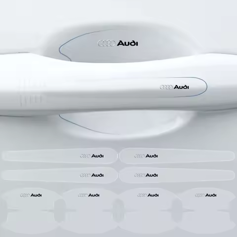 8Pcs Transparent Car Door Handle Bowl Anti Scratch Protective 3D Sticker For Audi Q5 Q7 Q2 S4 S5 S6 