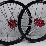 Y15ZR/Y16 SET RACING BOY 1.60X17 BLACK , RCB LIDI CHROME,HUB CNC ONE SET COMPLETE