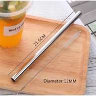 12mm Stainless Steel Metal Drinking Straw