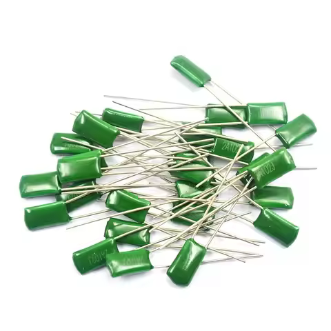 30 pcs Polyester film capacitor 100V 220PF 270PF 330PF 470PF 560PF 680PF 820PF 1NF 1.2NF 1.5NF 1.8NF