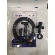Black Bidet Set with Hose 1.2 meter, Holder & 3way Angle Valve Bidet Spray Bidet Holder Bidet Spray 