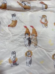 《Cooling 獨家❣️買一送2》（代購賣$6xx）日本mofusand炸蝦貓涼感被 炸蝦貓被 150x200cm $239買被送 鯊魚貓攬枕 （一個）& mofusand系列涼感枕頭套（1個*人地