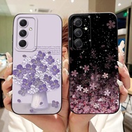 For Samsung Galaxy M55 M54 F54 Beautiful Tulip Sunflower Butterfly Painted Casing Samsung M55 M54 5G