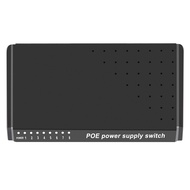 8 Ports 6+2 POE Switch Injector Power over RJ45 Ethernet Without Power Adapter Family Network System
