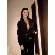 HL6D RL Retro Casual Workwear Style Corduroy Pony Embroidered Jacket Jacket All-Match Simple Tempera