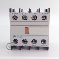 AC Contactor Auxiliary Contact Head F4-22 with CJX2 CJX4 Contactor 2 Open 2 Closed