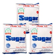 [ ĐƯỜNG TINH LUYỆN] Combo 4 bịch (Mỗi bịch 1kg) Bịch đường cát trắng tinh luyện Long An - Giang Húa 