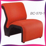 Deco Waiting Area 1-Seater Cushion Link Chair Hall Clinics Office (Red Color) L580MM X D770MM X H750