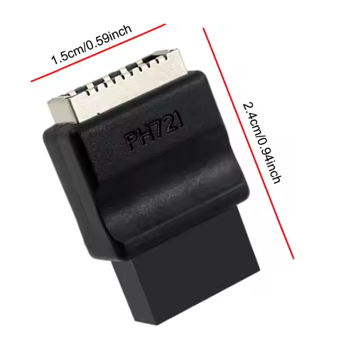 Motherboard USB 2.0 9-Pin To Type-E Front Panel Header Extension Adapter USB2.0 9pin Male To Type-E 