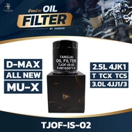 กรองน้ำมันเครื่อง ISUZU D-MAX ALL NEW 2.5L 3.0L / MU-X 4JK1-T/TCX/TCS / 4JJ1/3-TCX OE.8-98165071-0 B