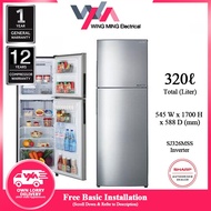 Sharp 320L Refrigerator 2 Door/Peti Ais 2 Pintu SJ325MSS (Non-Inverter) SJ326MSS (Inverter) Peti Sej