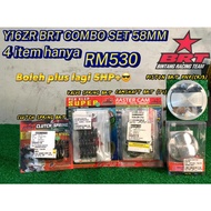 BRT COMBO SET Y16 Y16ZR 58MM HI COM HIGH COMPRESSION HIGH CAM+ PISTON + VALVE SPRING + CLUTCH SPRING