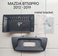 หน้ากากวิทยุ MAZDA BT50PRO ปี 2012-2019 สำหรับเปลี่ยนจอ Android 9" ติดกลางคอนโทรล วิทยุเดิมยังอยู่