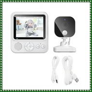 (CEUO) 2.8inch LCD Video Baby Monitor 2.4G Wireless Security Baby Camera 2-Way Talk Night Vision Tem