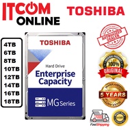 TOSHIBA ENTERPRISE MG SERIES 4TB 6TB 8TB 10TB 12TB 14TB 16TB 18TB 20TB 7200RPM SATA III DESKTOP INTE