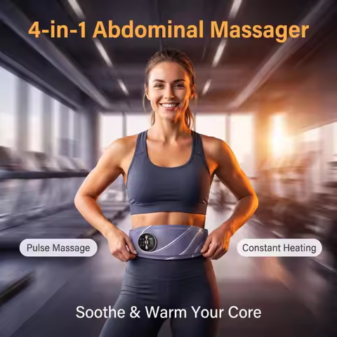 New Massage Belt Phototherapy Heating Application Waist and Abdominal Portable Sports Ems Fitness Eq