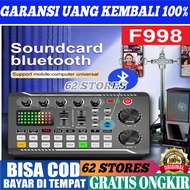 COD Soundcard F999 Pro Original Murah Mixer Bluetooth Wireless Alat DJ Warna Black