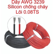 1 meter AWG Wire 6 ~ 12 AWG Silicone 3239 fireproof 200 C
