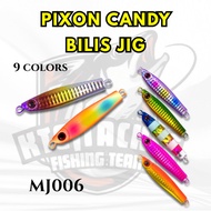 Ikan Jig Ikan Bilis 1Pcs PIXON CANDY BILIS JIG 40g/60g/80g Metal Jig Lure/Light Jig/Fast Jig/Slow Ji