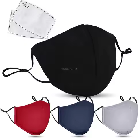Cotton Face Mask PM2.5 Activated Carbon Mask Washable And Reusable Lot Activated Carbon Filter Mask