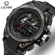 LICARR Brand Casual Original Mens Watches Fashion Waterproof Sport Date Men Watch Alarm Stopwatch Mi