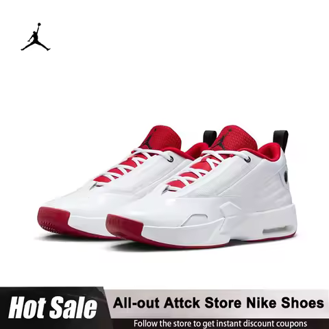 Nike Authentic Jordan Max Aura 6 Men's Breathable And Cushioned Basketball Shoes FQ8298-106 White An