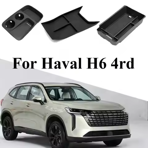 Car Central Console Armrest Storage Box Container Organizer Holder Tray For Haval H6 4rd 2024 2025 H