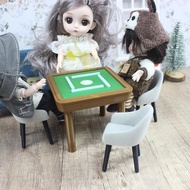 youn Detailed 3D Print Miniature Mahjong Table Chair Model Figurine 1 12 Doll House