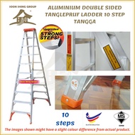 SDL10  ORIGINAL Heavy Duty Aluminium Double Sided TANGLEPRUF 10 STEP Ladder / Tangga Lipat Double Si