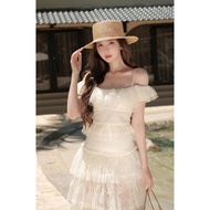 COCOBEBE ORY TOP layered lace tank TOP