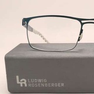 📢 薄鋼工藝 📢[檸檬眼鏡] LR LR024 BLUE 德國製 薄鋼 鏡腳無螺絲 頂級時尚 平民價格 👍🏻
