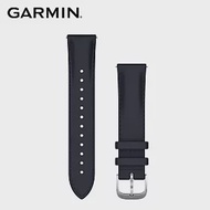 【GARMIN】Quick Release 20 mm vivomove Luxe 皮革錶帶海軍藍義大利錶帶暨銀色錶扣