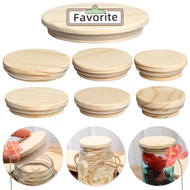 FAVORITEGOODS Wood Lids Wooden Bottle Sealing Caps Compatible Canning Storage