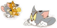 Tees Factory TJ-5542854TU Tom and Jerry 2-way Acrylic Badge Set Knob Guess H 4.4 x 3.6 inches (11.2 