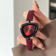 Goody Niche Design Irregular Triangle Women's Watch Simple High-value Red Black Fashion Quartz Watch