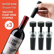 (Taster Wine) Vacuum Pump Wine Saver Set of 3