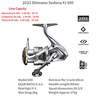 2023 SHIMANO SEDONA FJ 500 1000 C2000s 2500Hg C2000shg C3000hg 4000Xg C5000xg หมุนปั่นด้ายรอกตกปลาน้